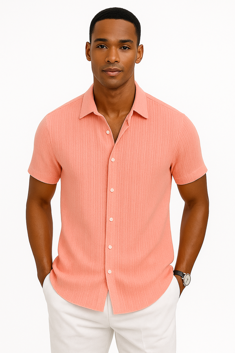 Sommerhemd Herren Kurzarm Leicht Atmungsaktiv – Elviro