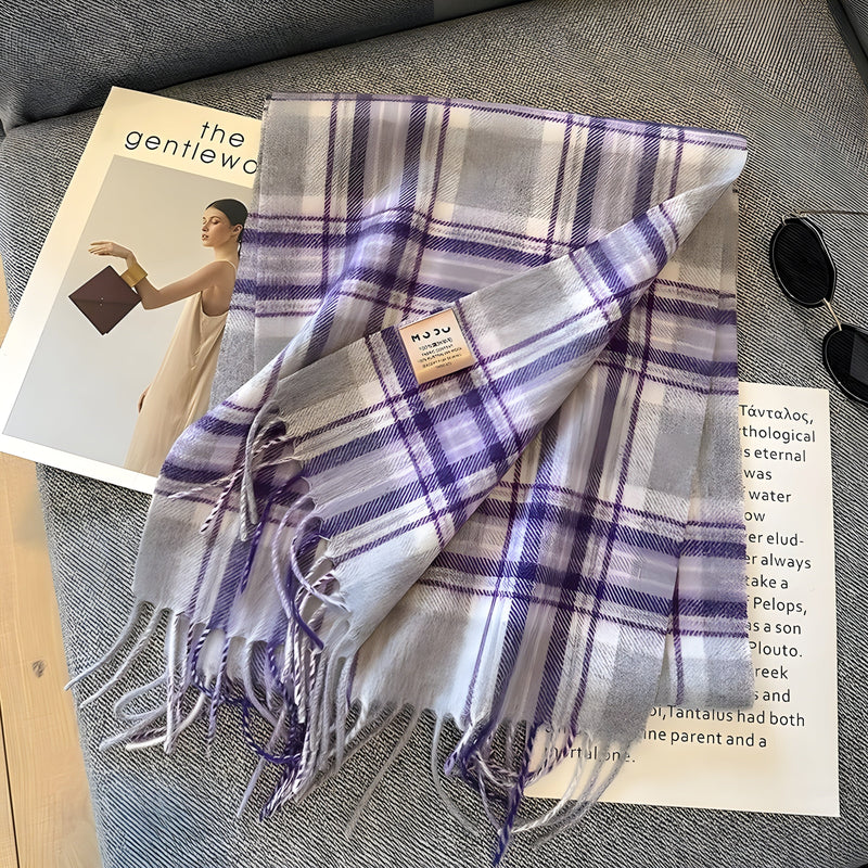 Kaschmirschal mit britischem Karomuster – elegant & warm – Isabella