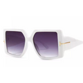 Übergroße quadratische Sonnenbrille mit Farbverlauf & UV-Schutz – Lara