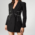 Damen-Karojacke mit klassischem Design – Clara