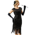 Flapper Kleid mit Pailletten und Fransen – Luisa