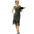 Flapper Kleid mit Pailletten und Fransen – Luisa