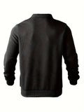 Weicher, warmer Pullover mit geometrischem Design – Falk