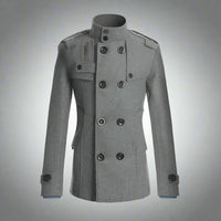 Herren Winterjacke aus Wolle mit Stehkragen – Tobias