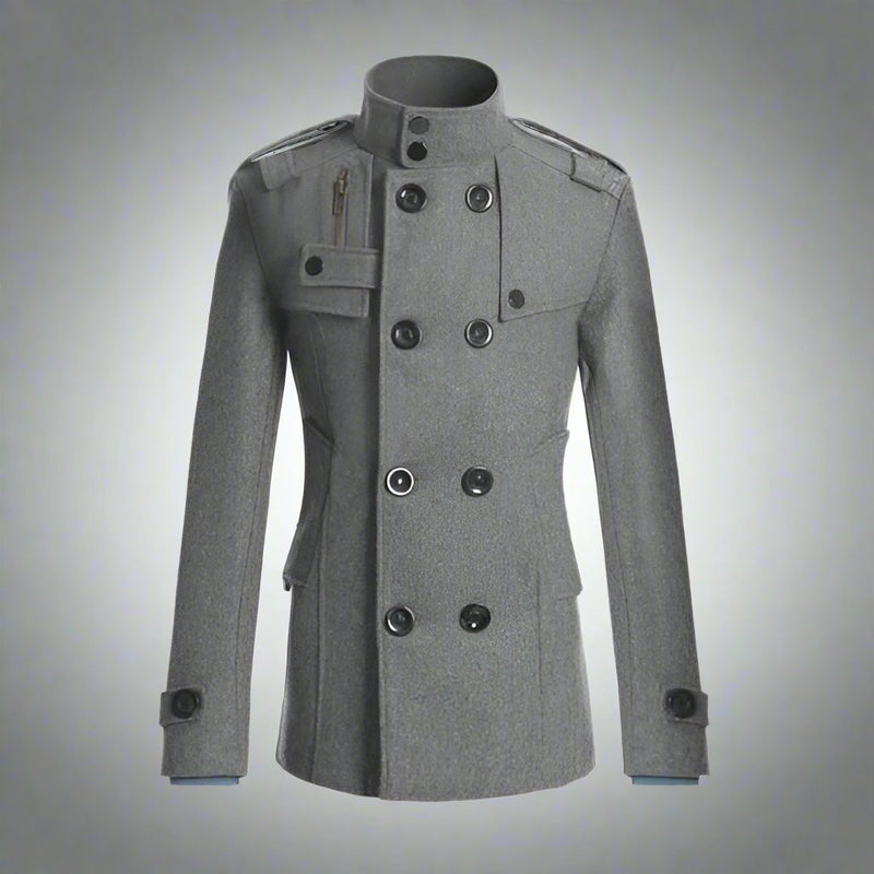 Herren Winterjacke aus Wolle mit Stehkragen – Tobias