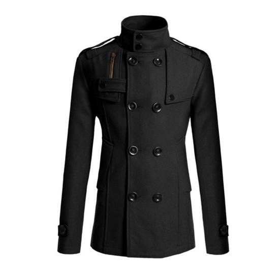 Herren Winterjacke aus Wolle mit Stehkragen – Tobias