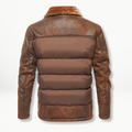 Winterjacke Herren Leder Wasserdicht Warm für Winter – Anselm