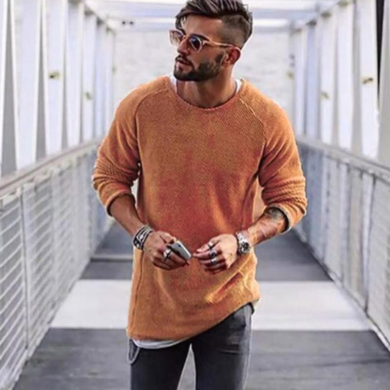 Langer Herrenpullover mit modernem Design – Max