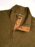 Cordpullover Herren Olivgrün Klassisch Bequem – Renaldo