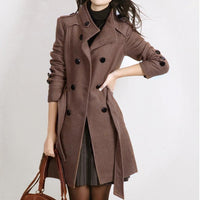 Damenjacke mit Gürtel für eine elegante Silhouette – Marie