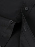 Schwarzes Herrenhemd Elegant Slim Langarm – Alviro