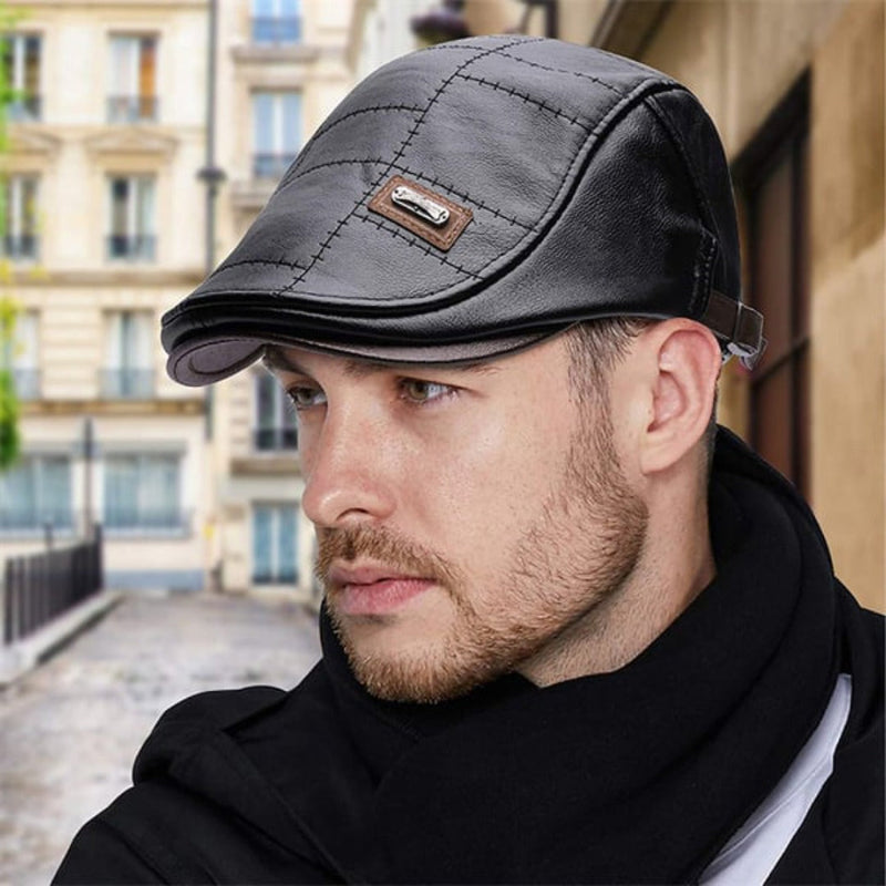 Zeitloser Stil mit Vintage-Charme – HeritageCap Retro Lederbarett