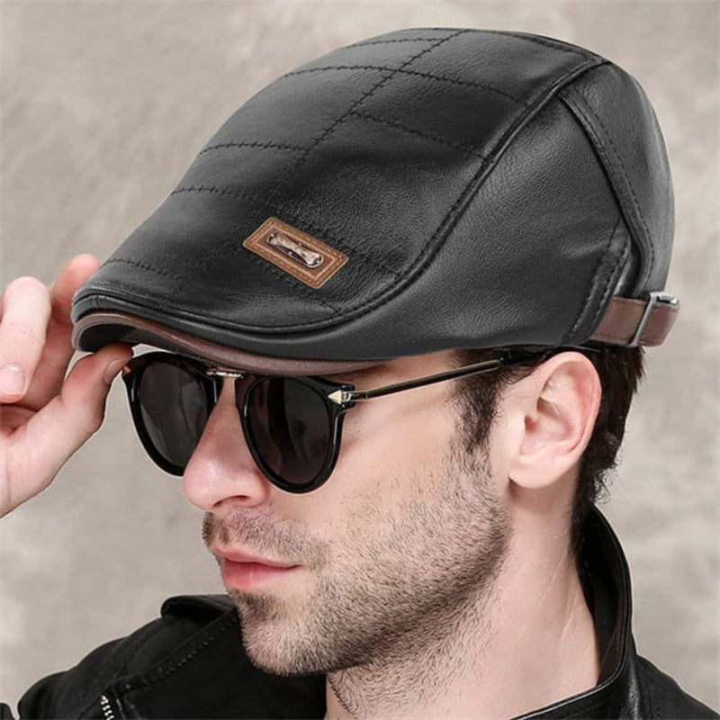 Zeitloser Stil mit Vintage-Charme – HeritageCap Retro Lederbarett