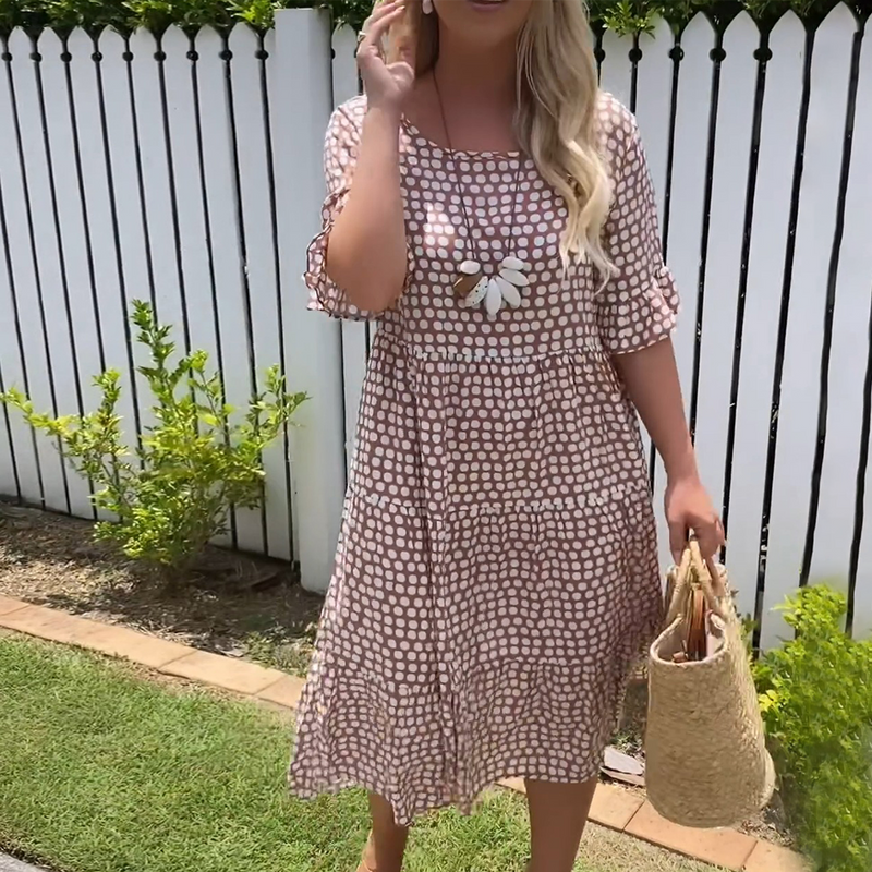 Punkte Sommerkleid Damen locker luftig – Tanja