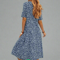Sommerkleid Damen Blumenprint Locker Elegant Leicht – Fiorenya