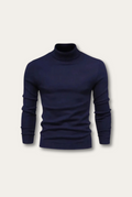 Eleganter Herren-Rollkragenpullover aus weicher Viskose – Luca