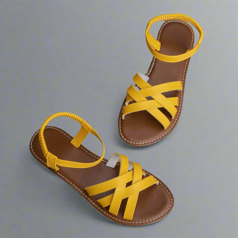 Leichte Damen Sandalen mit elastischem Riemen für Sommer – Veloria