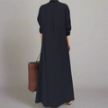 Hemdkleid Damen Locker Elegant Büro Freizeit Alltag – Marvea
