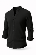 Retro Herrenhemd mit Button-Down-Kragen – Norvalo