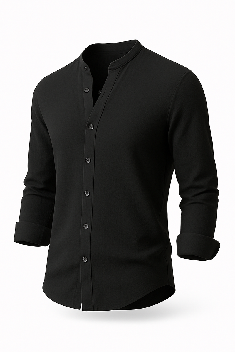 Retro Herrenhemd mit Button-Down-Kragen – Norvalo