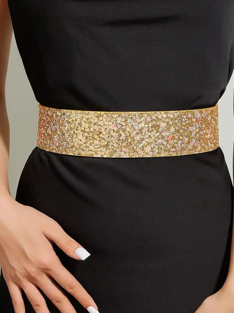Elastischer Glitzer-Korsettgürtel für Damen – Lena