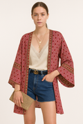 Luftiger Kimono Cardigan für Damen – Boho Stil