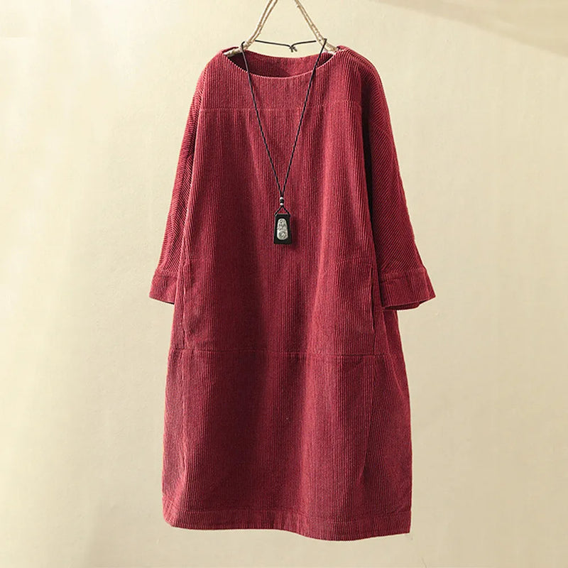 Elegantes Damenkleid mit lockerer Passform – Mireille
