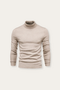 Eleganter Herren-Rollkragenpullover aus weicher Viskose – Luca