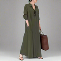 Hemdkleid Damen Locker Elegant Büro Freizeit Alltag – Marvea