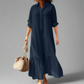 Lässiges Damen Hemdkleid für Frühling und Sommer – Amelie