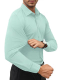 Schwarzes Herrenhemd Elegant Slim Langarm – Alviro
