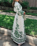 Boho Maxikleid für Damen mit Blumenmuster – Elenay