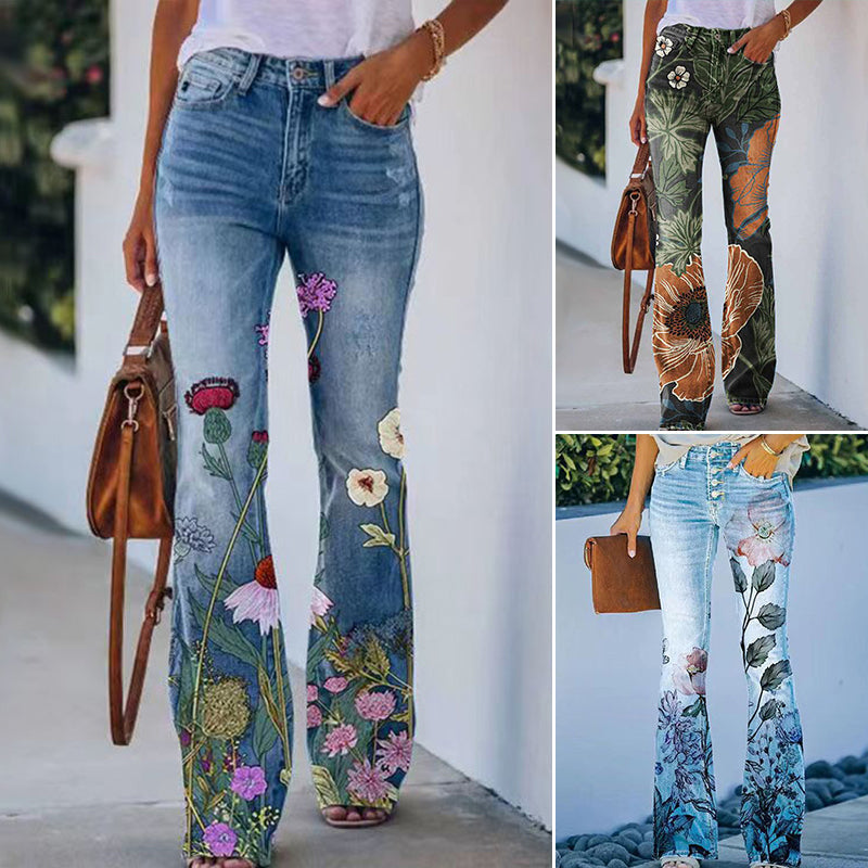 Flared Jeans mit 4 Knöpfen für Damen – Emilia