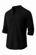 Leinenhemd Herren Slim Fit Atmungsaktiv Elegant Sommerhemd – Lasse
