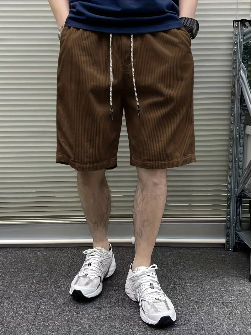 Cord Cargoshorts Herren Sommer Vintage Look – Lenvero