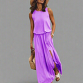 Sommerkleid Damen Farbenfroh Elegant Locker Luftig Alltag – Floravina