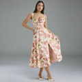 Bustier-Midikleid mit Taillenbetonung – Lorena