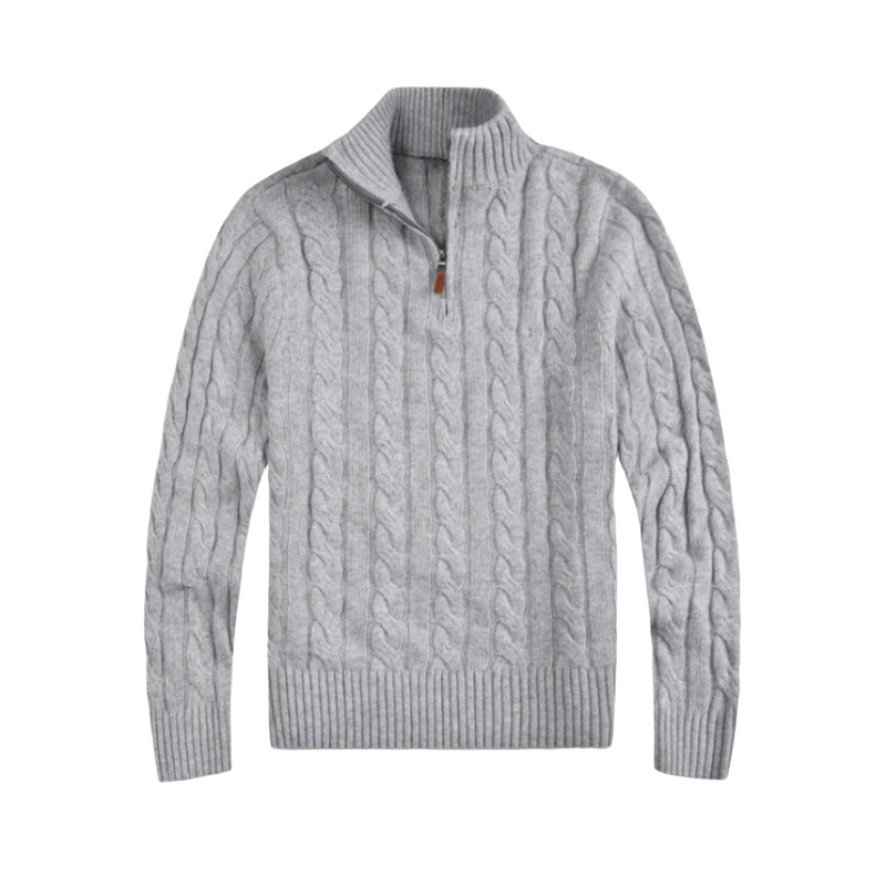 Moderner Half-Zip Herrenpullover mit Komfort – Elias