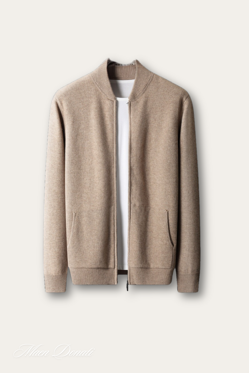 Herren Kaschmir-Pullover mit Stehkragen warm und weich – Matteo