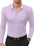 Schwarzes Herrenhemd Elegant Slim Langarm – Alviro