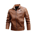 Damen Lederjacke mit Reißverschluss und Kragen – Virella