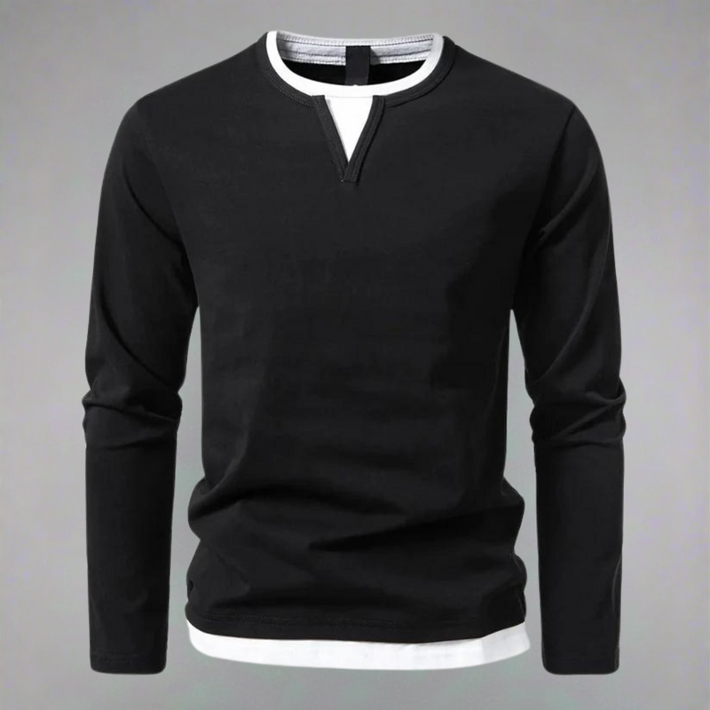 Minimalistischer Langarm-Pullover für eleganten Alltag – Edmund