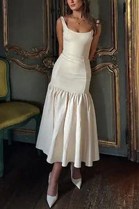 Ärmelloses Midi Kleid mit Rüschen Damen – Elina