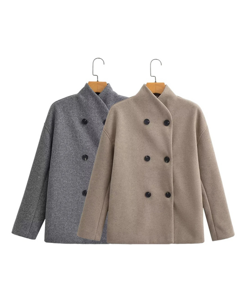 Oversized Wollmantel für Damen - Stilvoll & Bequem - Gina