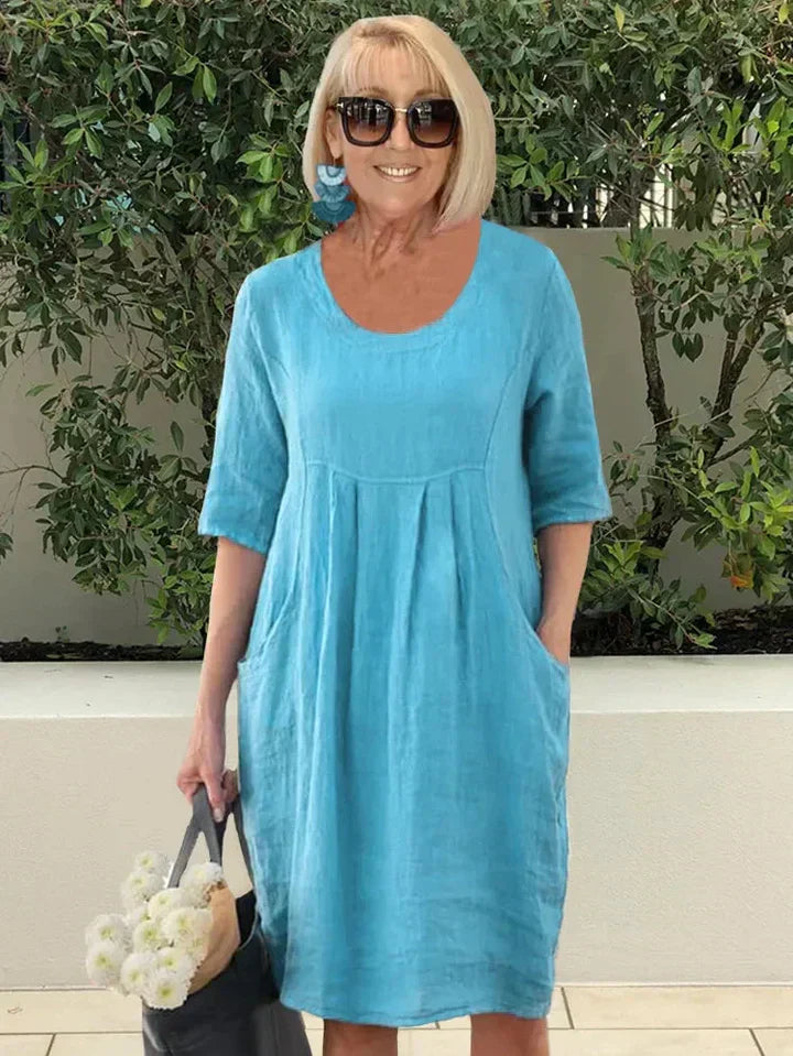 Korsett Kleid Damen Elegant Ärmellos Midi – Alessia