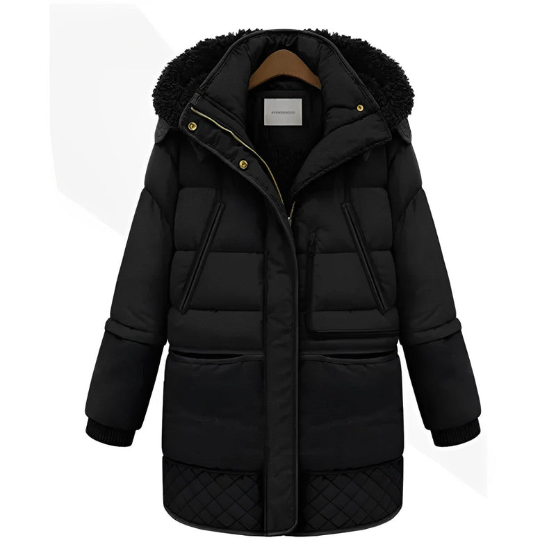Damen Wintermantel Plus Size elegant warm gefüttert – Morganne