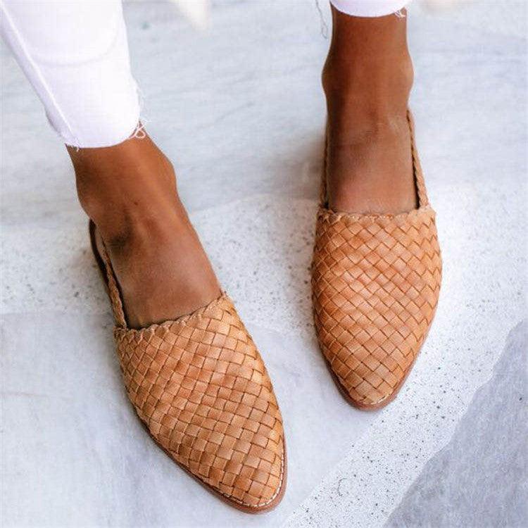 Flache Sandalen mit modischen Schnallen für Damen – Hannah