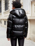 Warme Damen Winterjacke mit Kapuze und Taschen – Frieda