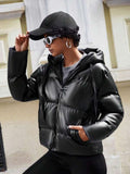 Warme Damen Winterjacke mit Kapuze und Taschen – Frieda