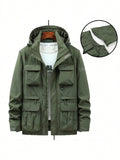 Herren Outdoorjacke Wasserdicht Warm Abnehmbar – Bravion